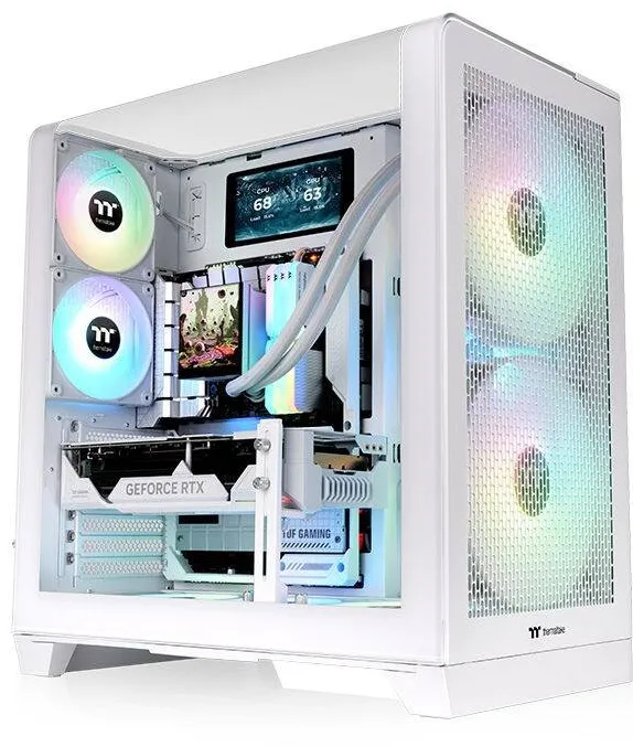 Carcasa PC Thermaltake Carcasa Thermaltake View 390 Air Tempered Glass, alb, 503x287x485mm, 2x3,5", 3x2,5", 2xUSB3.0, 1xUSB Type-C
