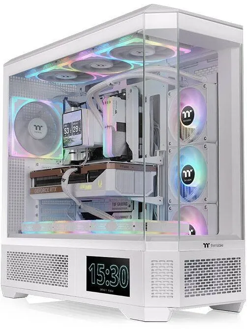 Carcasa PC Thermaltake Carcasa Thermaltake View 600 TG ARGB, alb, 584x560x249mm, 3x3,5", 1x2,5", set