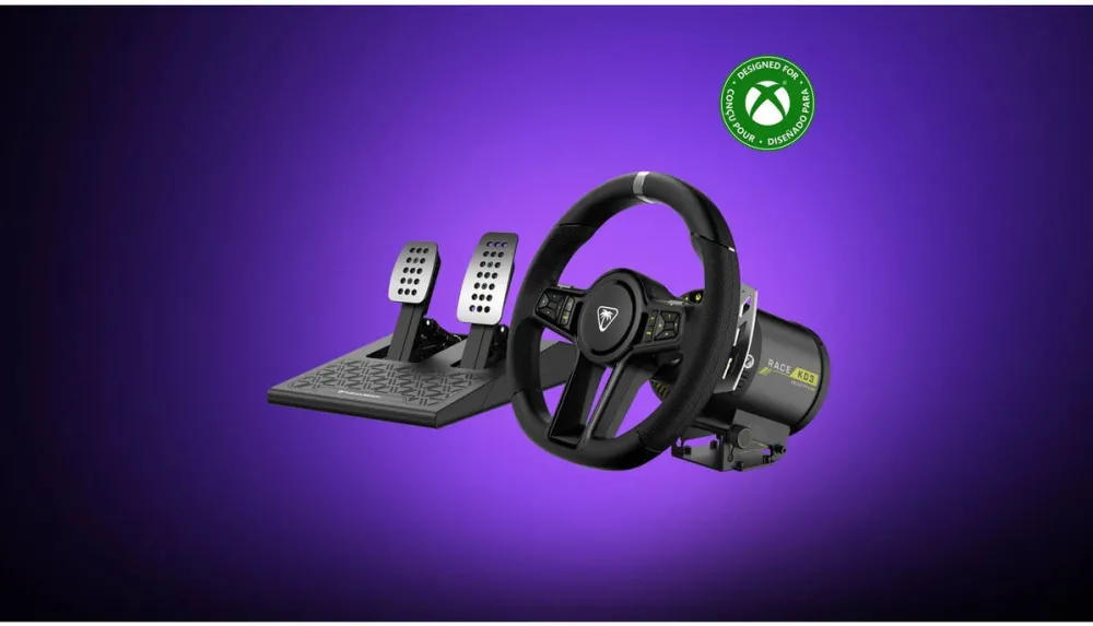 Volan Turtle Beach Volan de curse Turtle Beach VelocityOne Race KD3 cu pedale, negru, USB, PC/XBOX