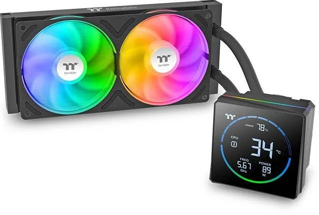 Cooler Thermaltake Racitor lichid AIO Thermaltake TH240-S V3 ARGB Sync, 2 ventilatoare 12cm, RGB, AM4/AM5/LGA, 300739
