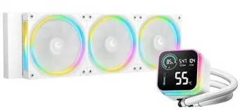 Cooler Deepcool Racitor lichid DeepCool LQ360 ULTRA ARGB WH, 3 ventilatoare 12cm, 500-2150rpm, 32dBA, AM4/AM5/LGA1150/LGA1151/LGA1156/LGA1155/LGA1200/LGA1700/LGA1851