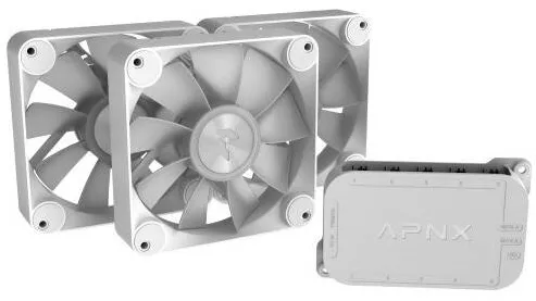 APNX APNX FP1-R PWM, flux de aer inversat, ARGB - 120mm, 3 bucati, alb