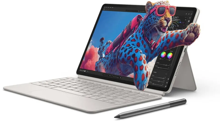 Tableta Lenovo Tableta Lenovo Yoga Tab TB710FU, Qualcomm Snapdragon 8 Gen 3, 8GB RAM, 256GB, set cu Lenovo Tab Pen Pro si Lenovo Keyboard Pack, Bej