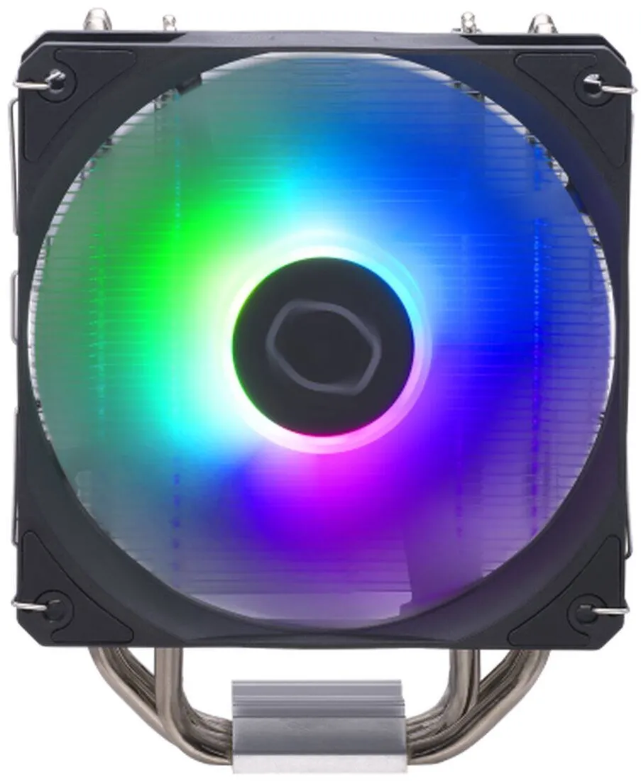 Cooler Cooler Master Ventilator PC Cooler Master, RR-S4NA-17PA-R1, 12cm, negru-silver, iluminare multicolor, 12x12x2,5cm