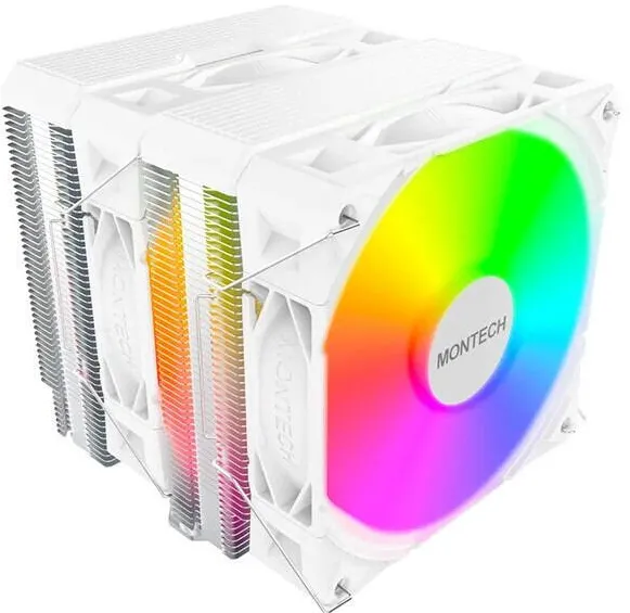 Cooler Montech Cooler procesor Intel/AMD Montech NX600 ARGB Alb