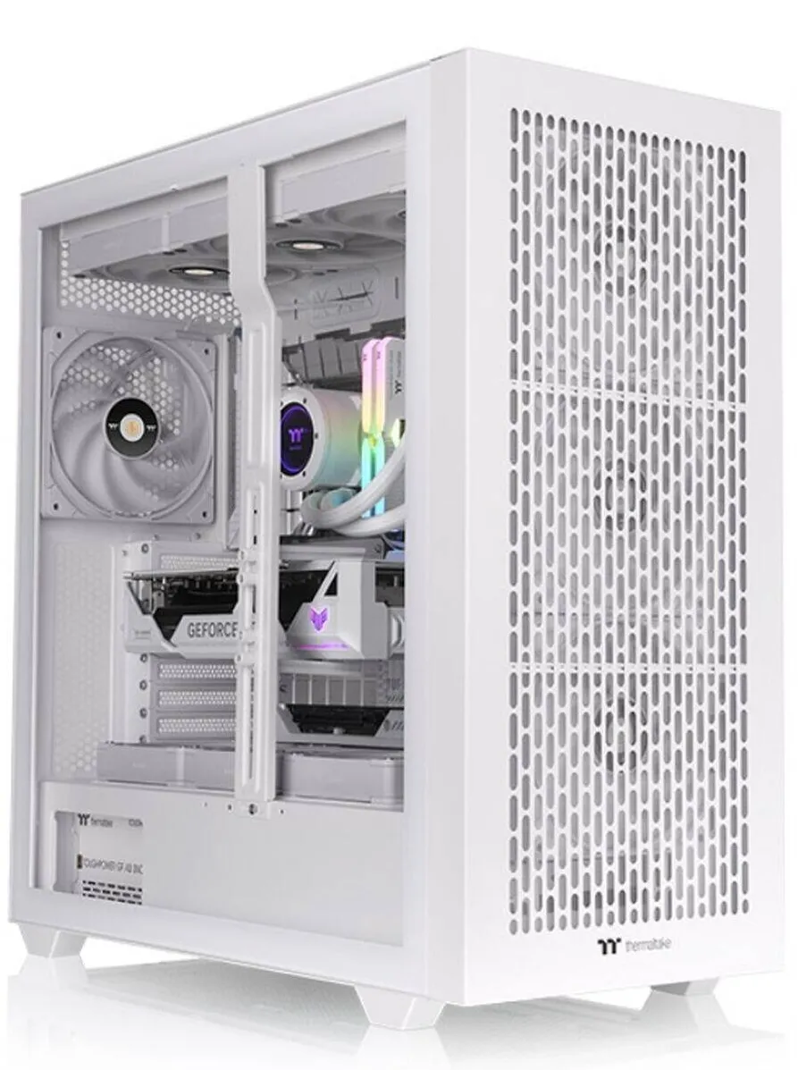 Carcasa PC Thermaltake Carcasa ATX Semi-tower Thermaltake CA-11D-00F6WN-00, alb, 8 sloturi de expansiune, porturi USB-C 3.2 Gen 2