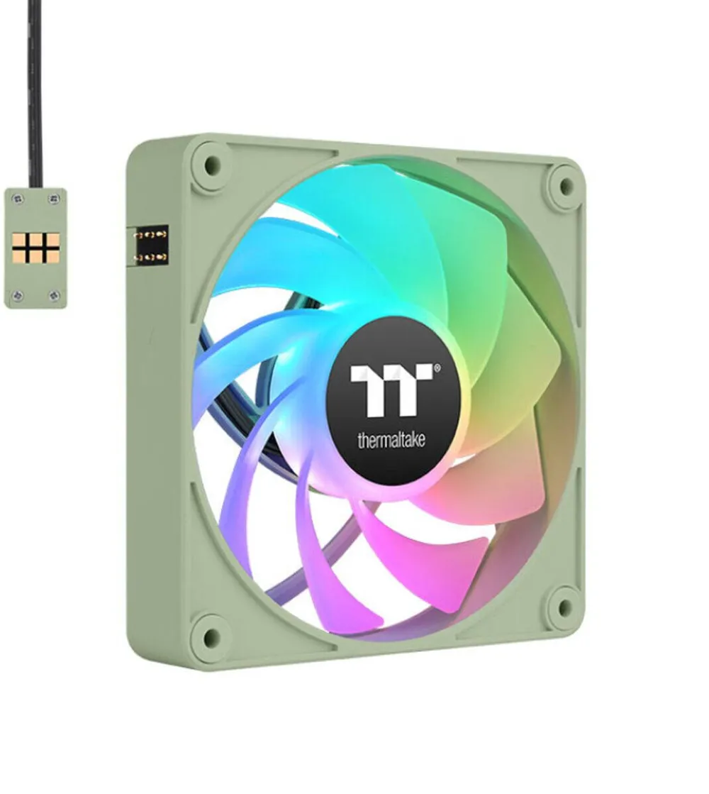 Thermaltake Ventilator PC, 3 Unitati, THERMALTAKE, O 12 cm, Verde, Multicolor