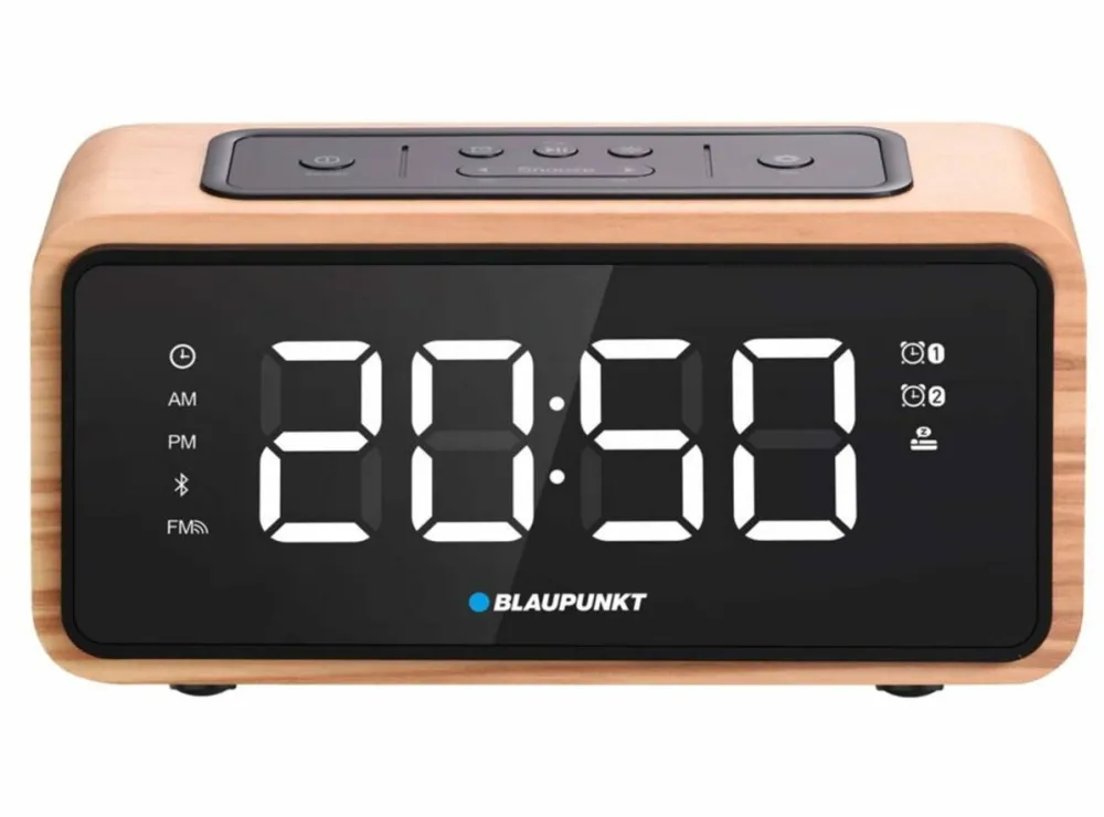Blaupunkt Radio cu alarma si Bluetooth, CR65BT, negru-maro