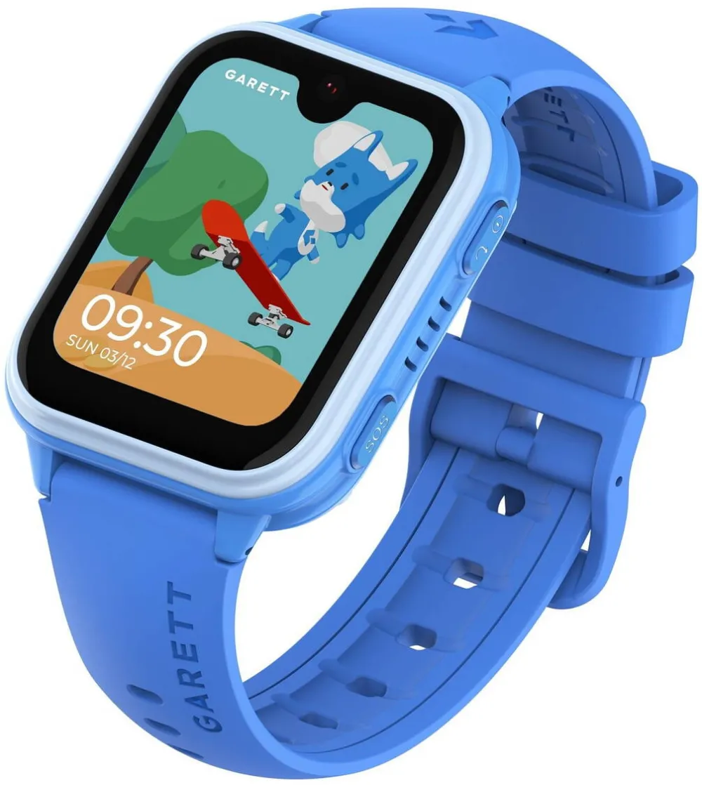 Smartwatch Garett Kids Vibe 4G, albastru, cu GPS, monitorizare sanatate