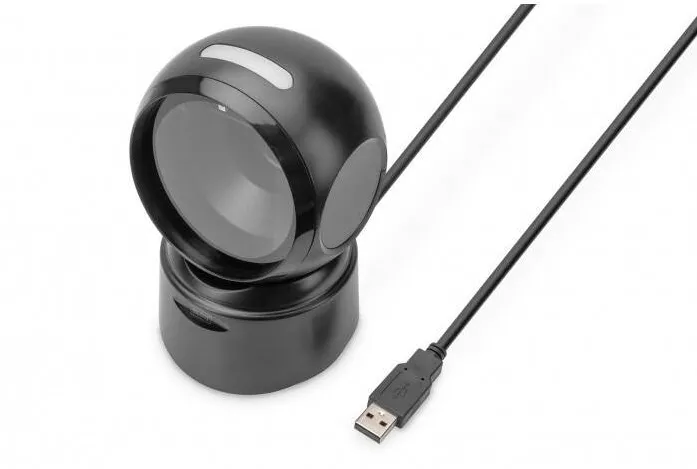 Scanner cod de bare Digitus USB0A, 1.4m Cablu, Negru