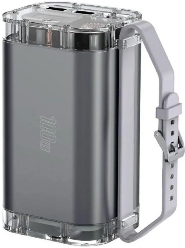4smarts Powerbank, 4smarts, 40000mAh, 100W, impermeabil, gri