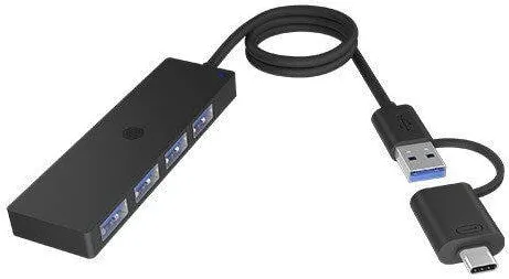 Docking Station Icy Box Hub ICY BOX IB-HUB1424-C3, 4-Port USB Tip-A, conector Tip-C/A
