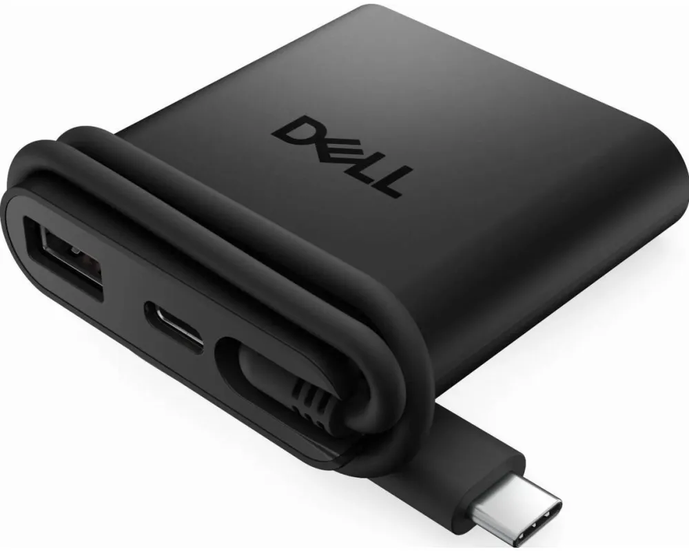 Docking Station Dell Adaptor de calatorie 4 in 1, USB-C, Dell, 1xUSB-A, 2xUSB-C, 1xHDMI