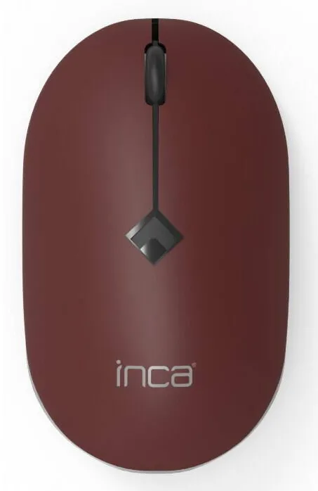 Mouse INCA Inca IWM-231RB, 1000-1600 dpi, Wireless 2.4GHz, USB Maro/Negru