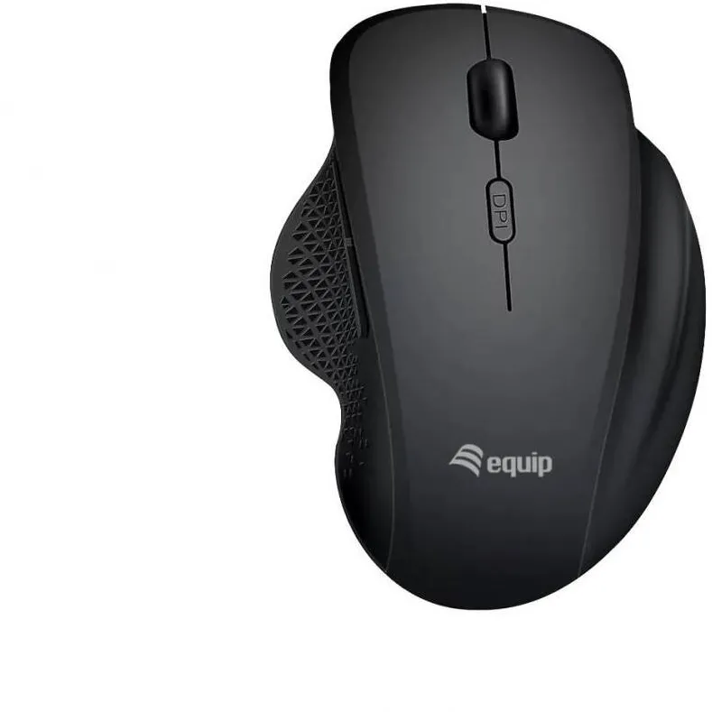 Mouse EQUIP wireless EQuip, 6 butoane, 2,4GHz/Bluetooth, 1600DPI, negru