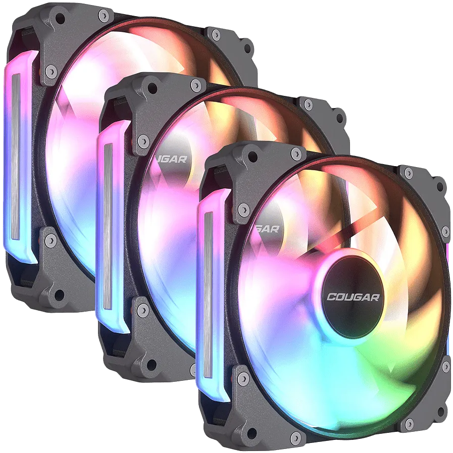 Cougar Set 3 Ventilatoare, Cougar Gaming, Negru