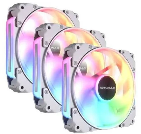 Cougar Ventilator PC Cougar Apolar 120 ARGB Reverse Blade Alb (Set 3), 12cm, 600-2200rpm, 37,1dBA