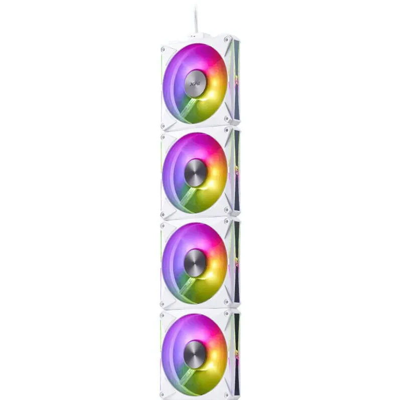 XPG Set ventilatoare XPG HURRICANE MAG, 120x120x25mm, ARGB, Alb, 4 piese