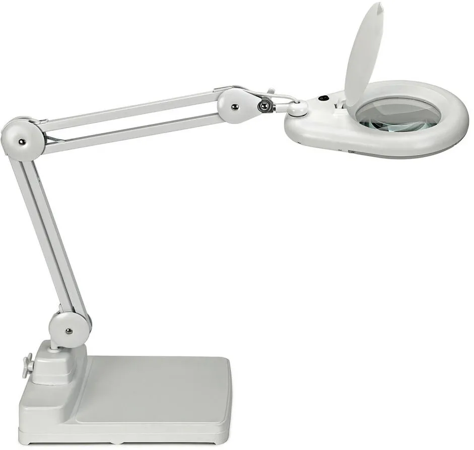 Maul Lupa de marire ajustabila, MAUL, Plastic/Metal, LED, Alb