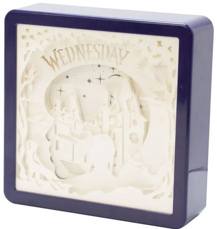 Blue Sky Studios Lampa oficiala Wednesday Layer Light, Blue Sky Studios, 26x26cm, port Micro USB, functioneaza cu 3 baterii AAA