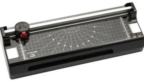 OLYMPIA Set laminator A4, trimmer incorporat si rotunjitor colturi, A240 Combo, 80-125 microni, negru