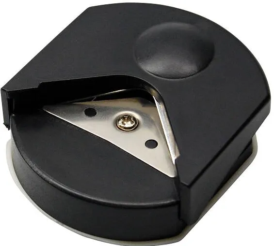 OLYMPIA Dispozitiv rotunjire colturi foi de hartie, Inox, Negru