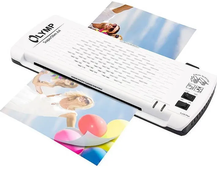 OLYMPIA Laminator, 235 mm, 38 cm/min, Alb