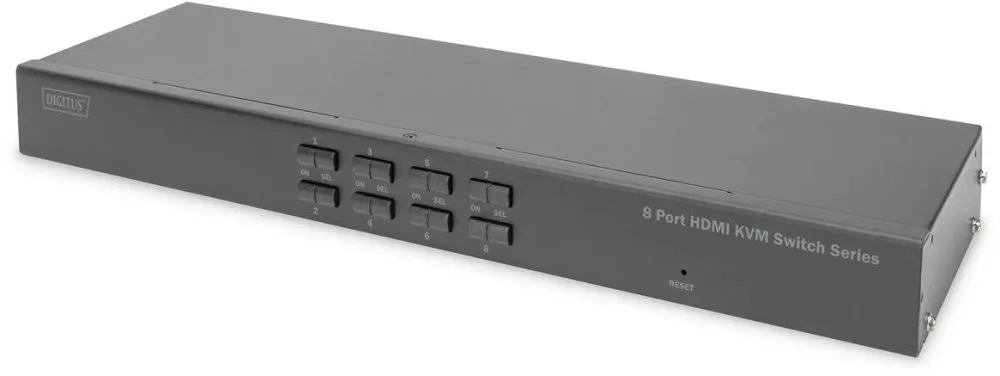 Switch KVM Digitus Switch KVM 8 Porturi HDMI Digitus, 4K Ultra HD, 3840x2160px, Negru