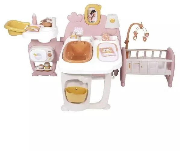 Jucarie creativa Smoby Centru urias pentru bebelusi cu accesoriiBaby Nurse: bej