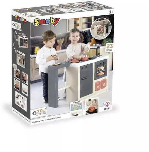 Jucarie creativa Smoby Insula bucatarie copii, Smoby: cu 23 de accesorii