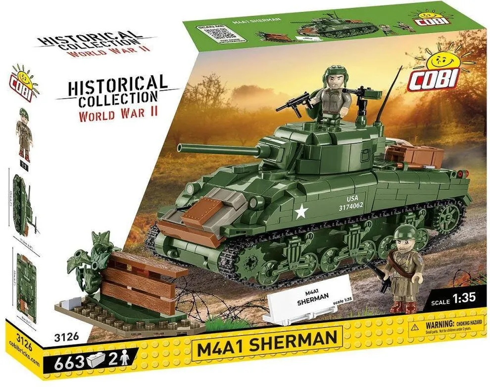 Cobi M4A1 Sherman, construction toy scale 1:35