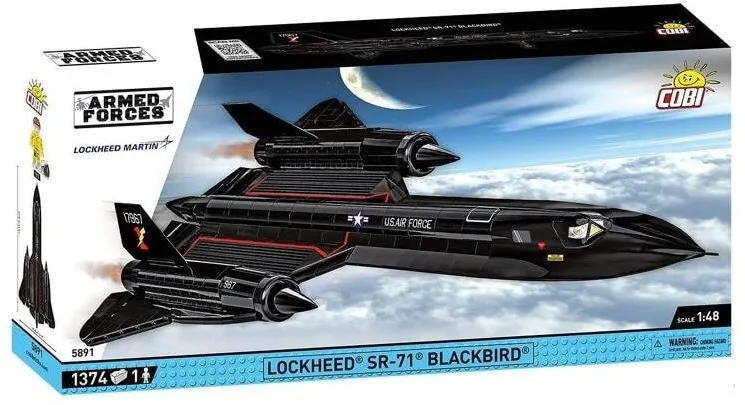 Puzzle Cobi Klocki Set de constructie Cobi Klocki Samolot Lockheed SR-71, 1374 elemente
