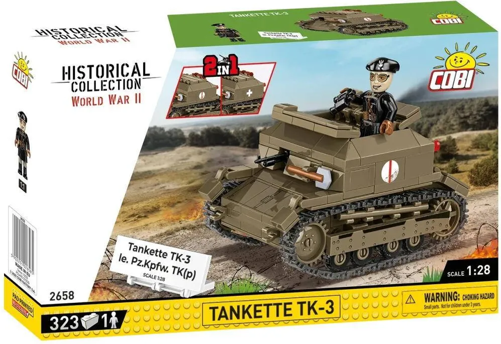Cobi Tankette TK-3, construction toy scale 1:28