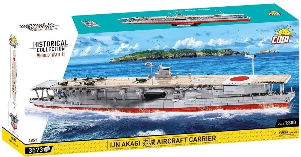 Set de constructie Cobi portavion Akagi scara 1:300