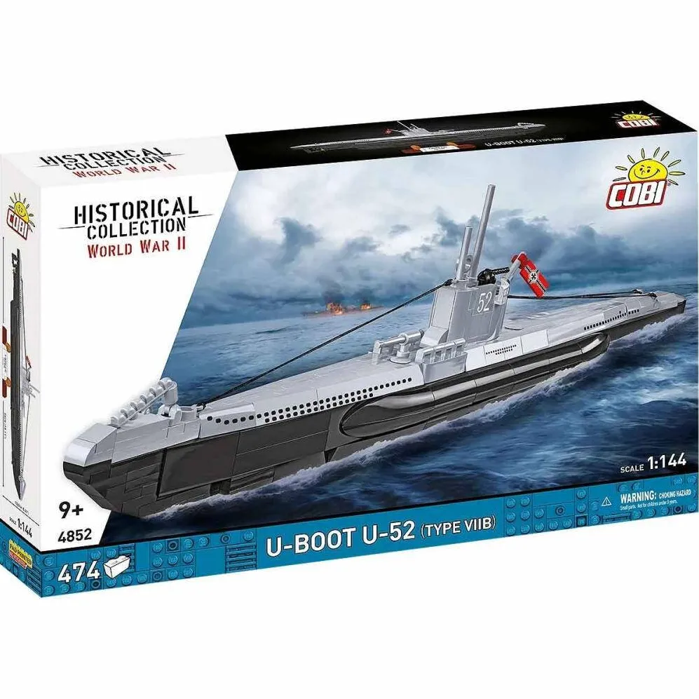 Jucarie creativa Cobi submarine U-52 (Type VIIB)