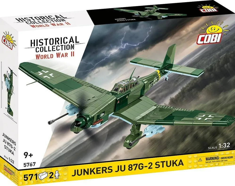 Puzzle Cobi Klocki Set de Construit Junkers Ju-87G-2 Stuka, 571 piese