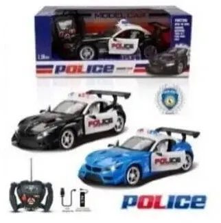 Madej Masinuta R/C Policie 1:16, MADEJ, lumini, usi deschise, 26x11,5x7,5cm