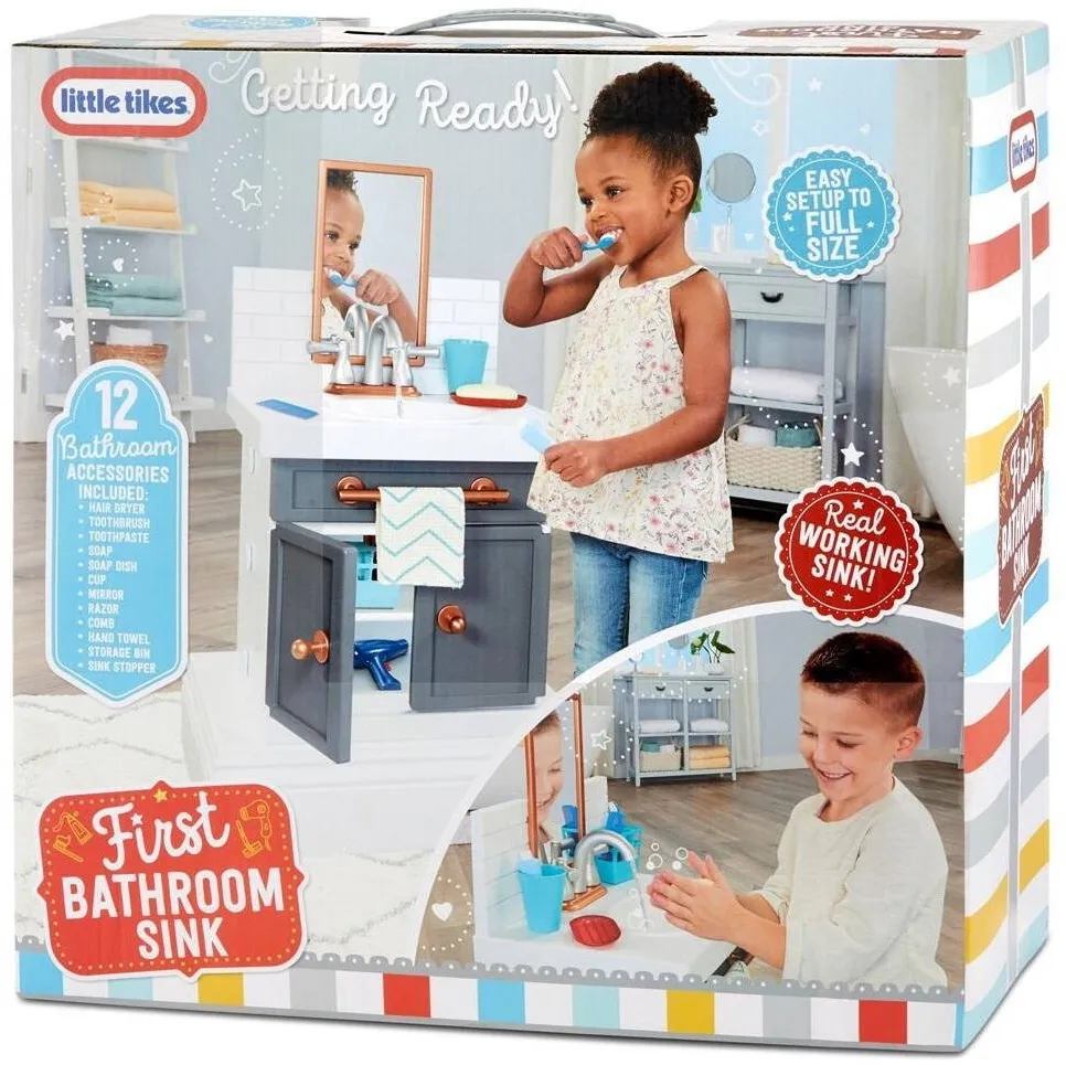 Little Tikes Lavoar pentru copii, Little Tikes, set cu 12 accesorii, multicolor