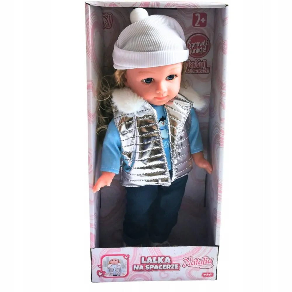 Jucarie Educationala Artyk Papusa Natalia Vorbeste Romaneste, 38cm