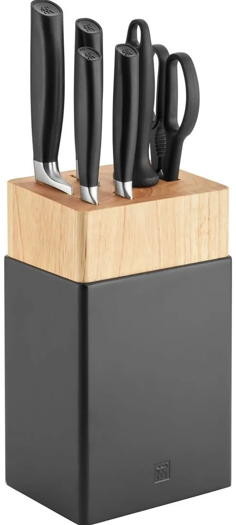 ZWILLING Set 4 Cutite ZWILLING ALL STAR in bloc, inox, design modern, ergonomice
