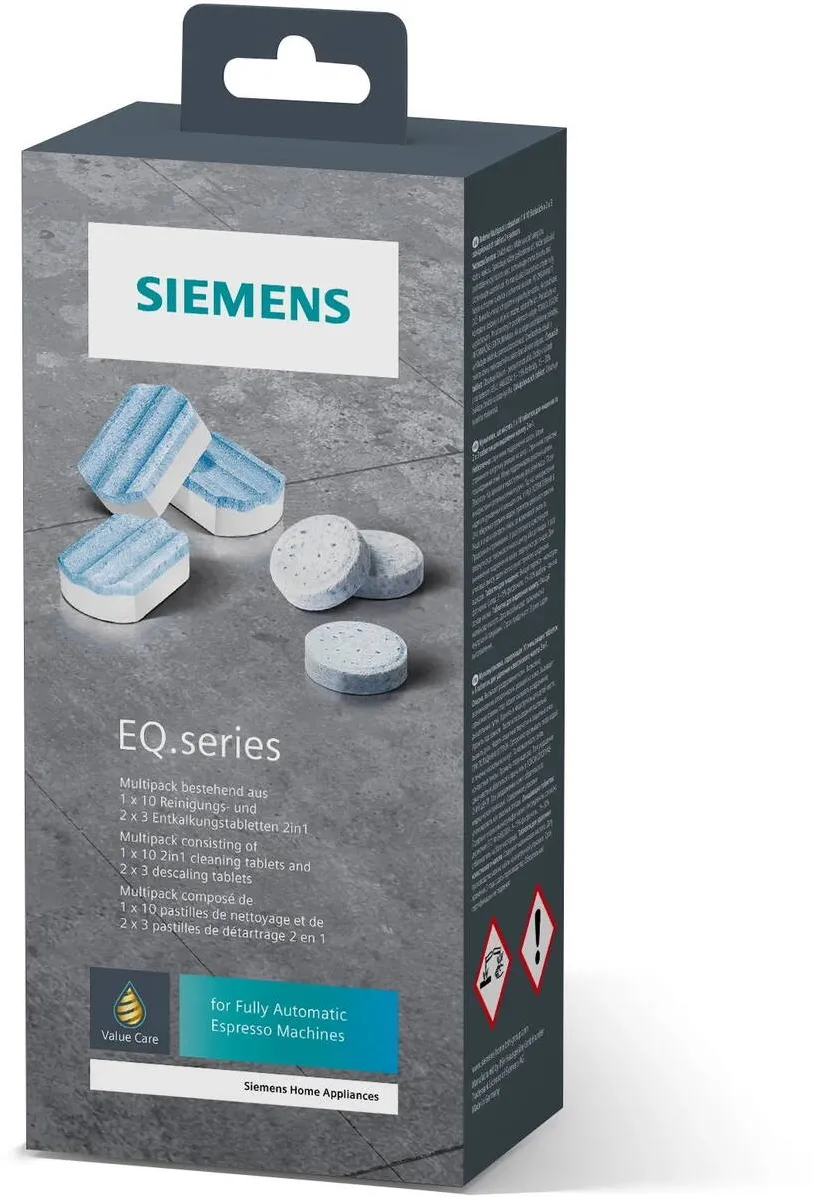 SIEMENS Set intretinere SIEMENS by IBEDA-CHEMIE EQ TZ80003A, uratare eficienta, Indeparteaza depunerile de calcar, Pentru espressoare automate