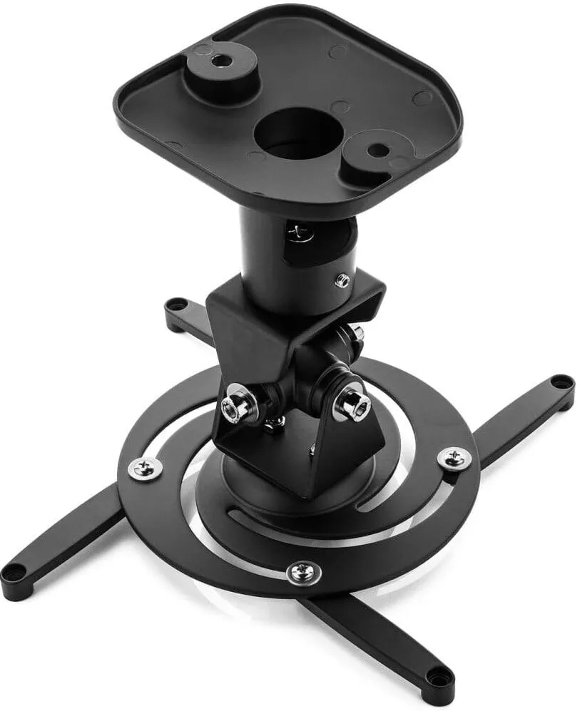 Accesoriu proiector TECHLY Suport de tavan pentru videoproiector, reglabil, extensie 28 cm, capacitate sustinere 10KG, Negru, Techly, ICA-PM 100BK