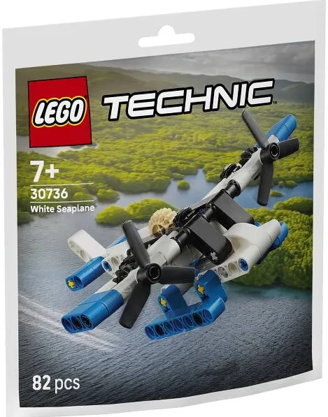 LEGO 30736 Hidroavion alb