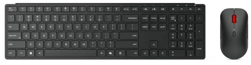 Kit Periferice Lenovo Set tastatura si mouse wireless Lenovo Pro Combo, Bluetooth 5.3, 36 luni autonomie, negru