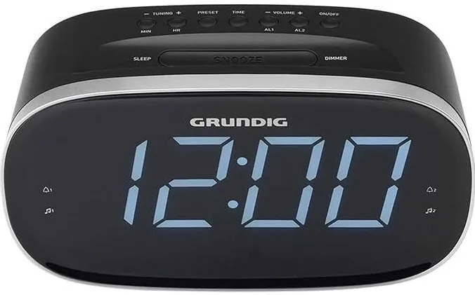 GRUNDIG Ceas desteptator Grundig Sonoclock 3100, functie Radio, alarma, LED, negru