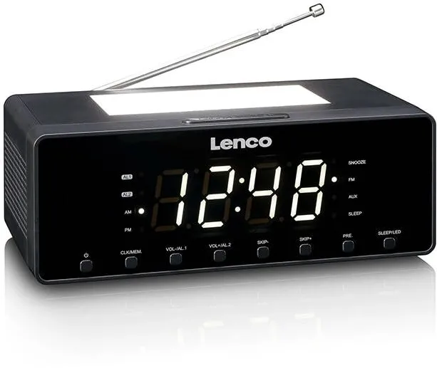 Lenco Ceas cu Radio LENCO CR-540BK, USB, iluminare nocturna