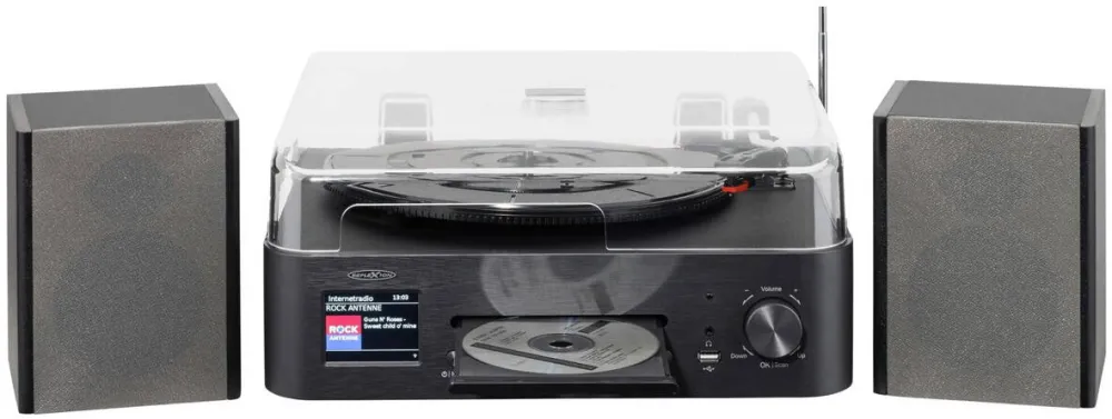 Reflexion Sistem HiFi retro Reflexion, difuzoare incluse, DAB+, Bluetooth, 22, 99x17, 4x10, 87cm