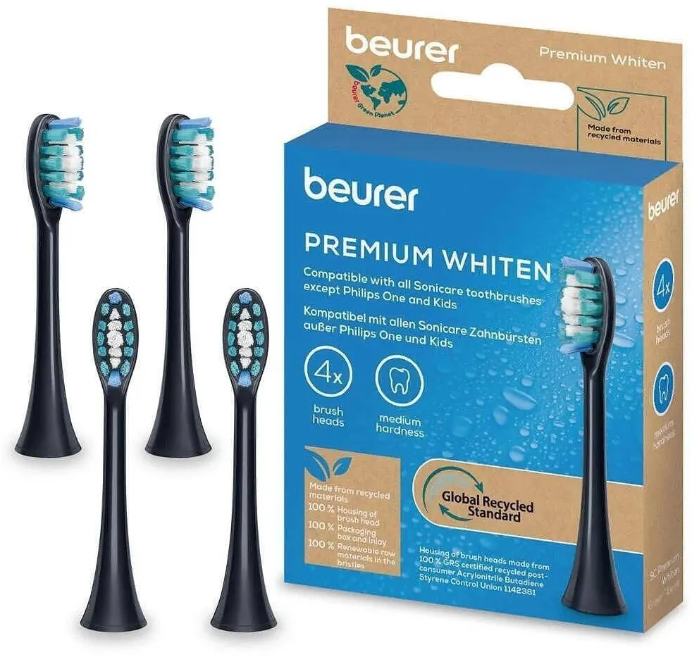 Beurer Set 4 Capete de perie Premium Whiten pentru SC30, SC50