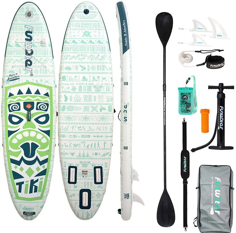 FunWater Placa de paddleboard FunWater SUP SUPFW05D Tiki (verde)