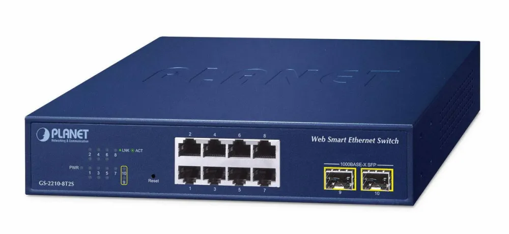 Switch Planet NET SWITCH 8PORT 1000M SFP/GS-2210-8T2S PLANET